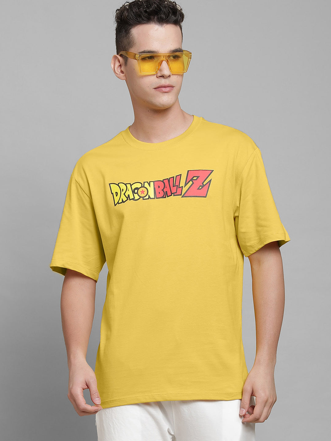 Dragon Ball Z Yellow Tshirt For Men