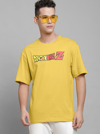 Dragon Ball Z Yellow Tshirt For Men