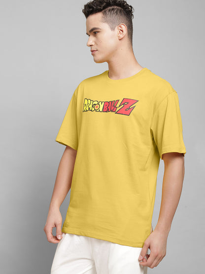 Dragon Ball Z Yellow Tshirt For Men