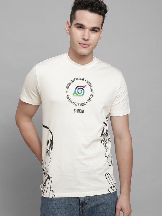 Naruto Off-White Tshirt For Men