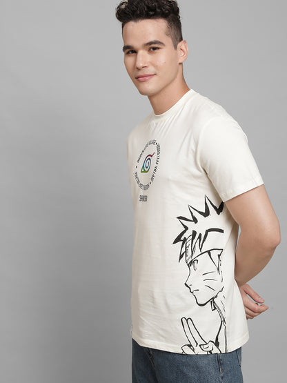 Naruto Off-White Tshirt For Men