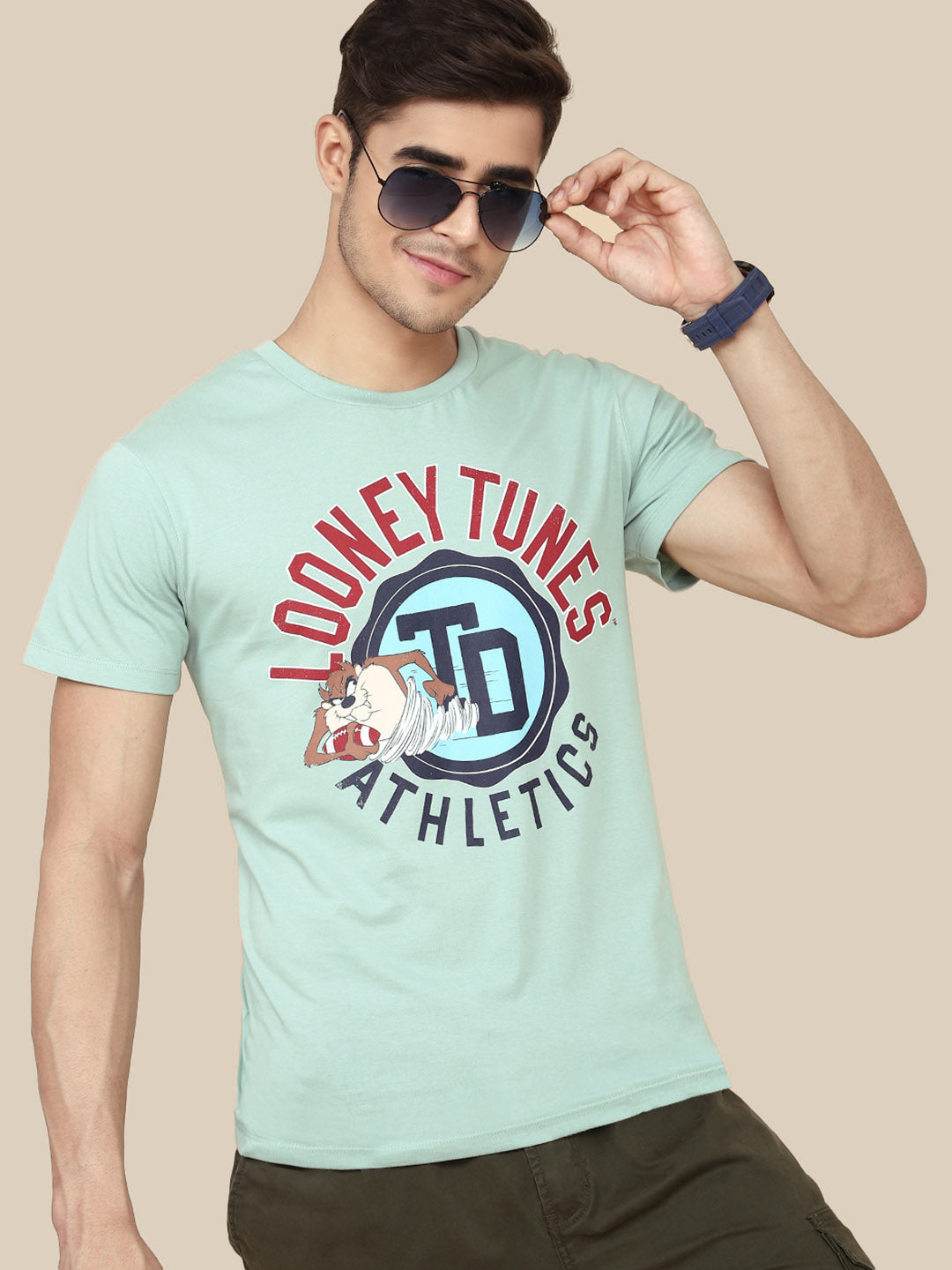 Looney Tunes Green Tshirt For Men