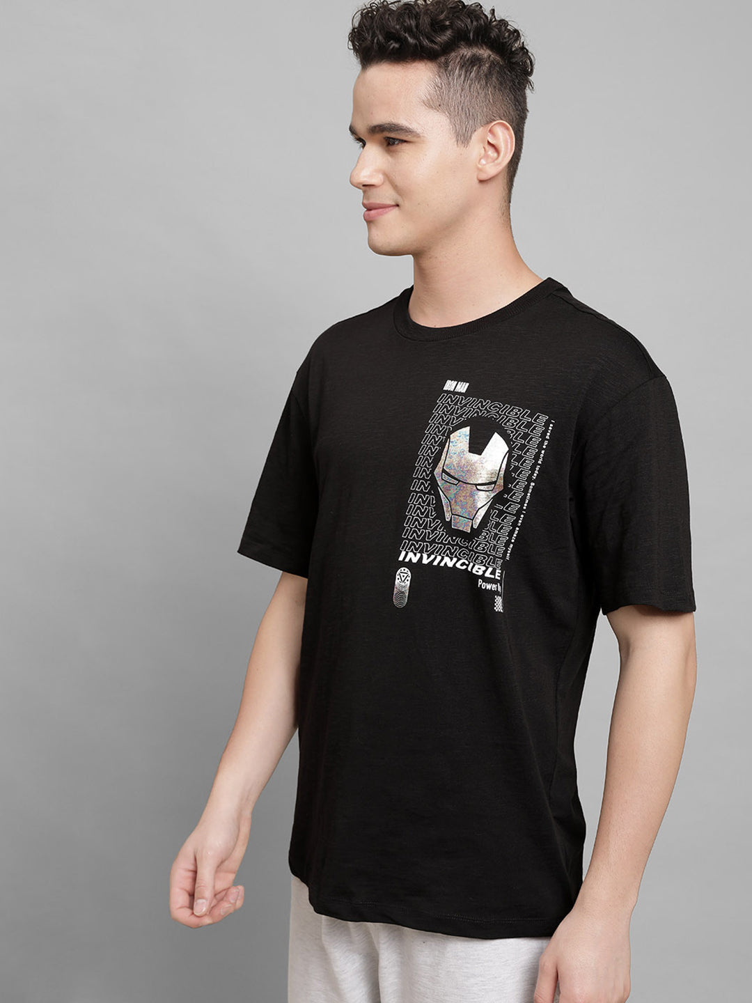 Iron Man Black Tshirt For Men