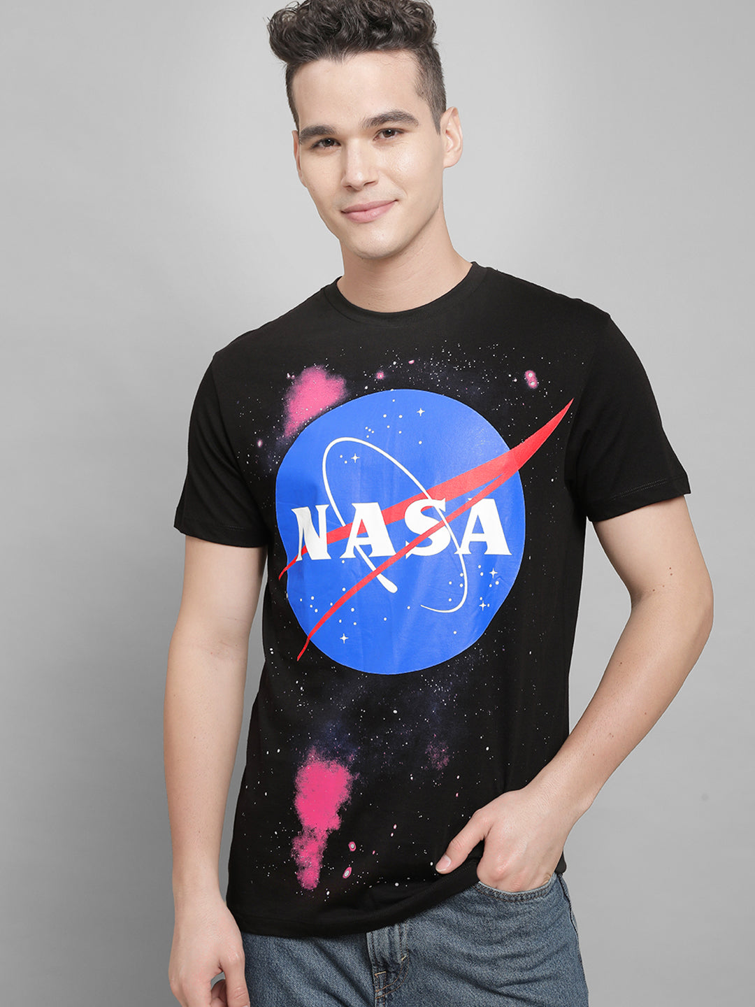 NASA Black Tshirt For Men