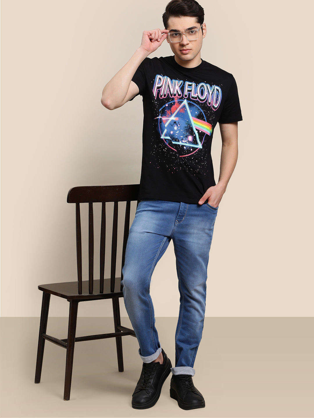 Pink Floyd Black Tshirt For Men