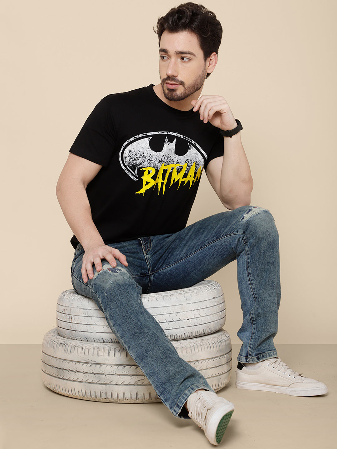 Men's Batman Black Tshirt