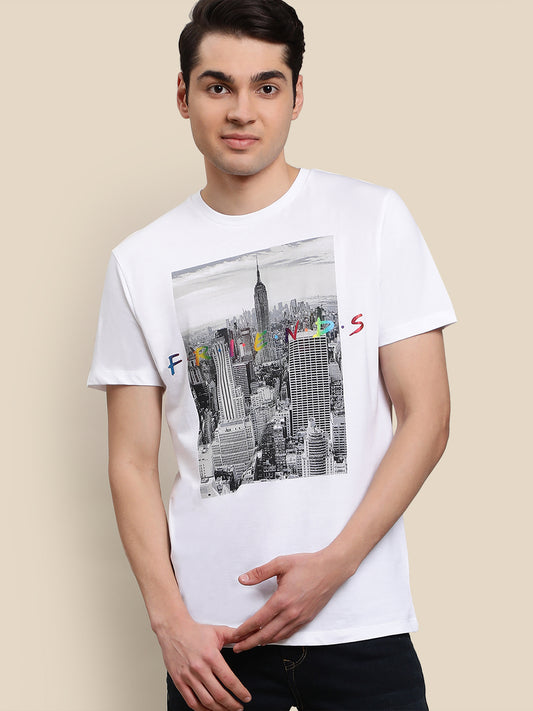 Friends White Tshirt For Men