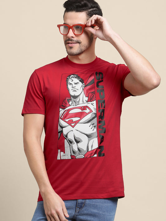 Superman Red Tshirt For Men