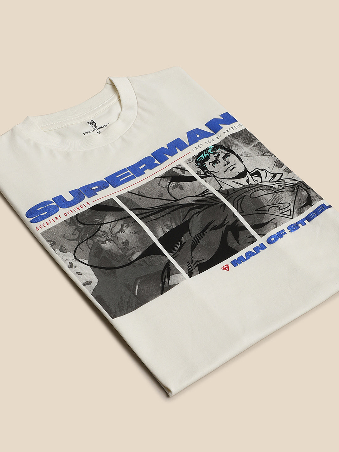 Superman Off-White Tshirt For Men