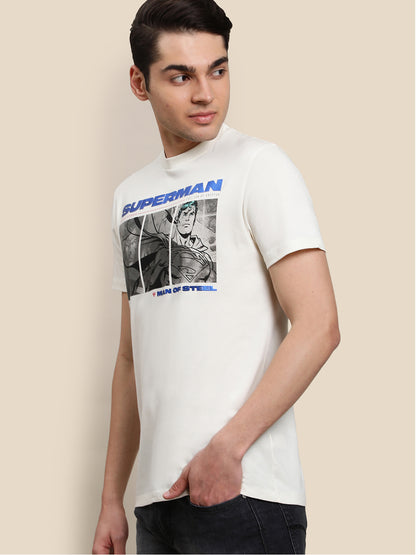 Superman Off-White Tshirt For Men