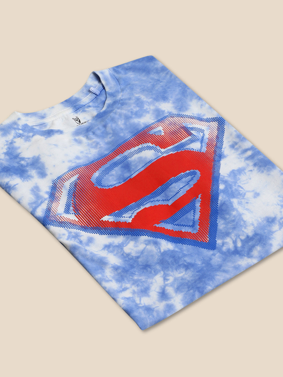 Superman Blue Tie Dye Tshirt For Men