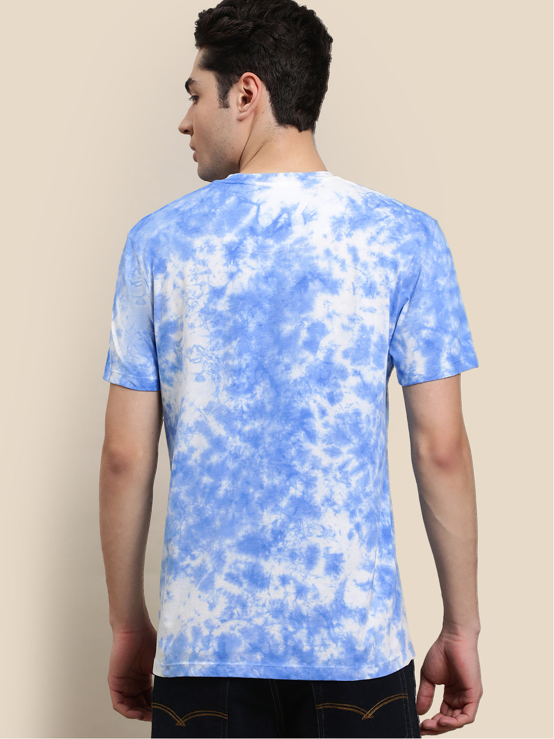 Superman Blue Tie Dye Tshirt For Men