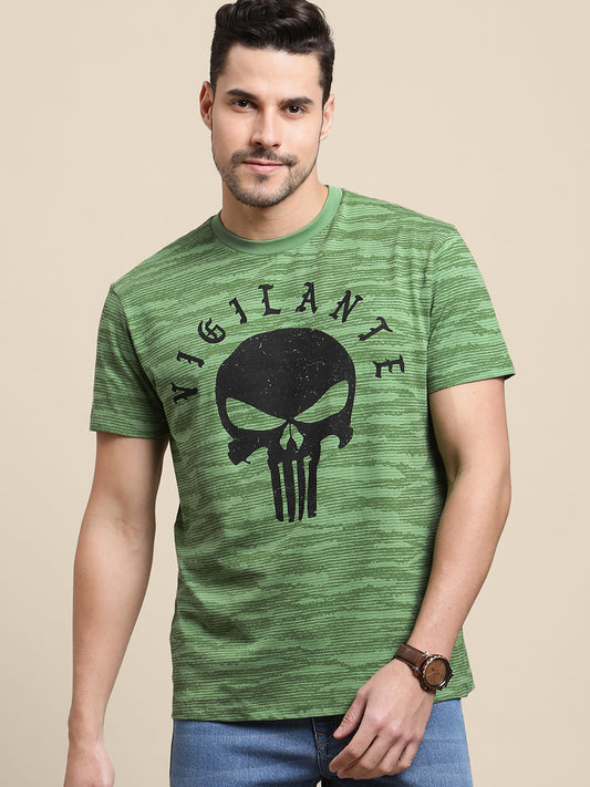 Punisher Green Tshirt For Men