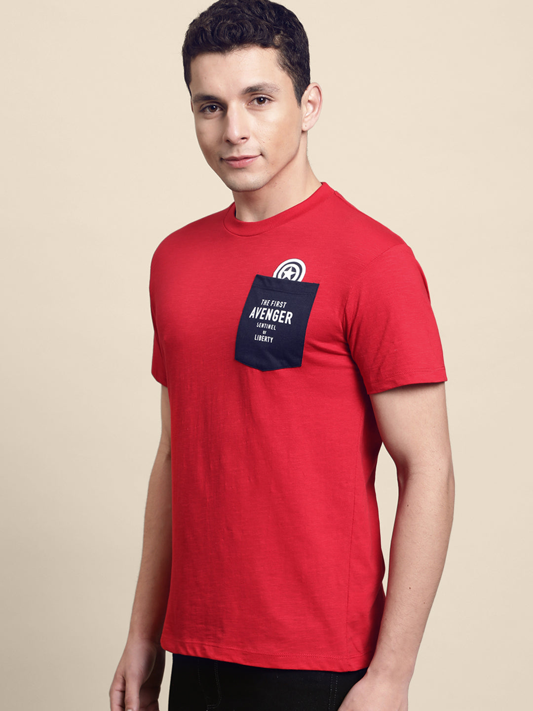 Captain America Red Tshirt For Men