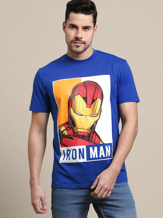 Iron Man Blue Tshirt For Men