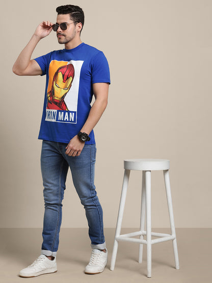 Iron Man Blue Tshirt For Men