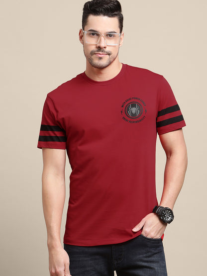 Spiderman Red Tshirt For Men