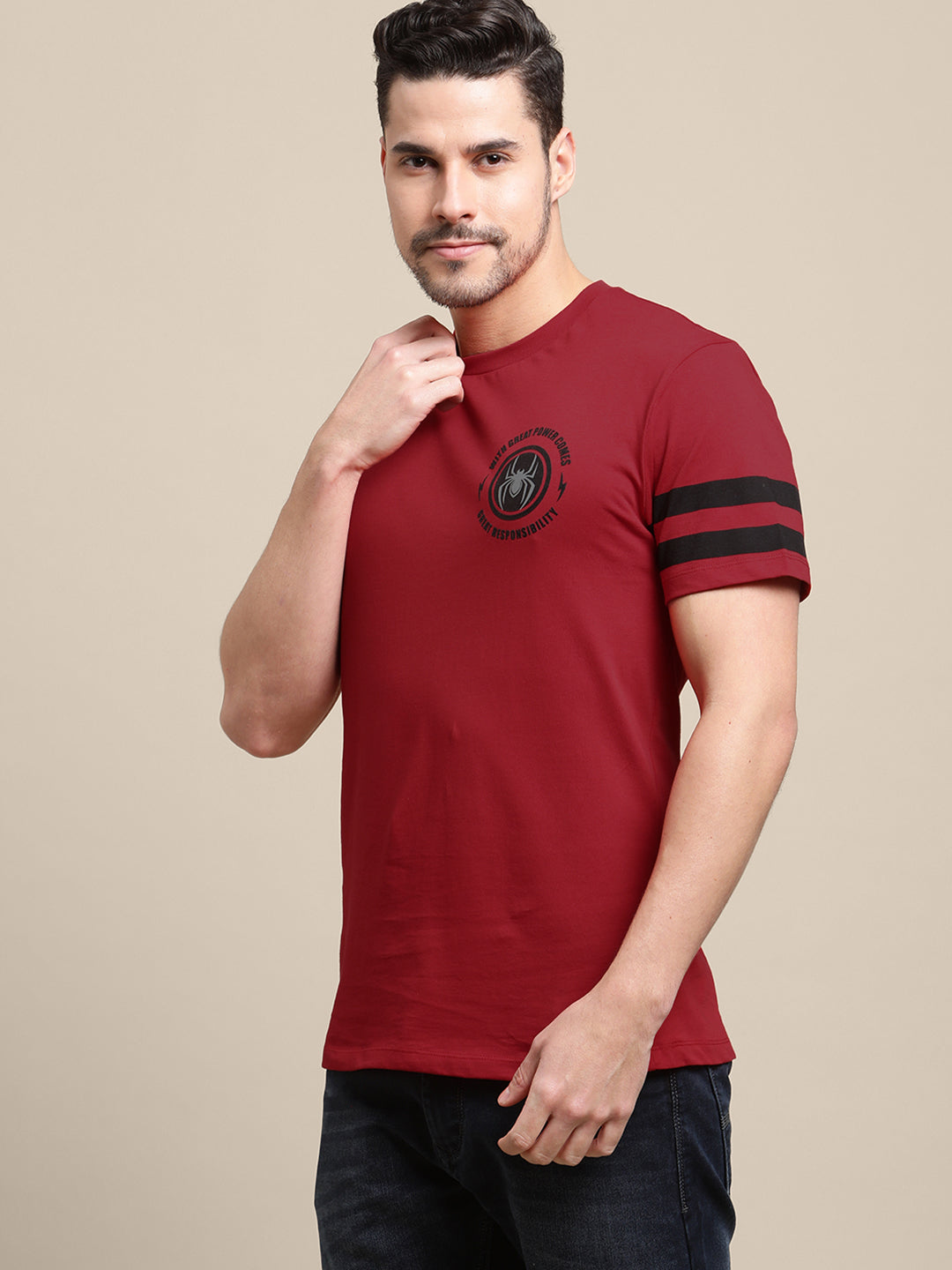 Spiderman Red Tshirt For Men