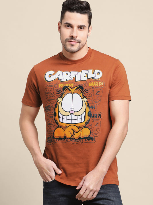 Garfield Brown Tshirt For Men