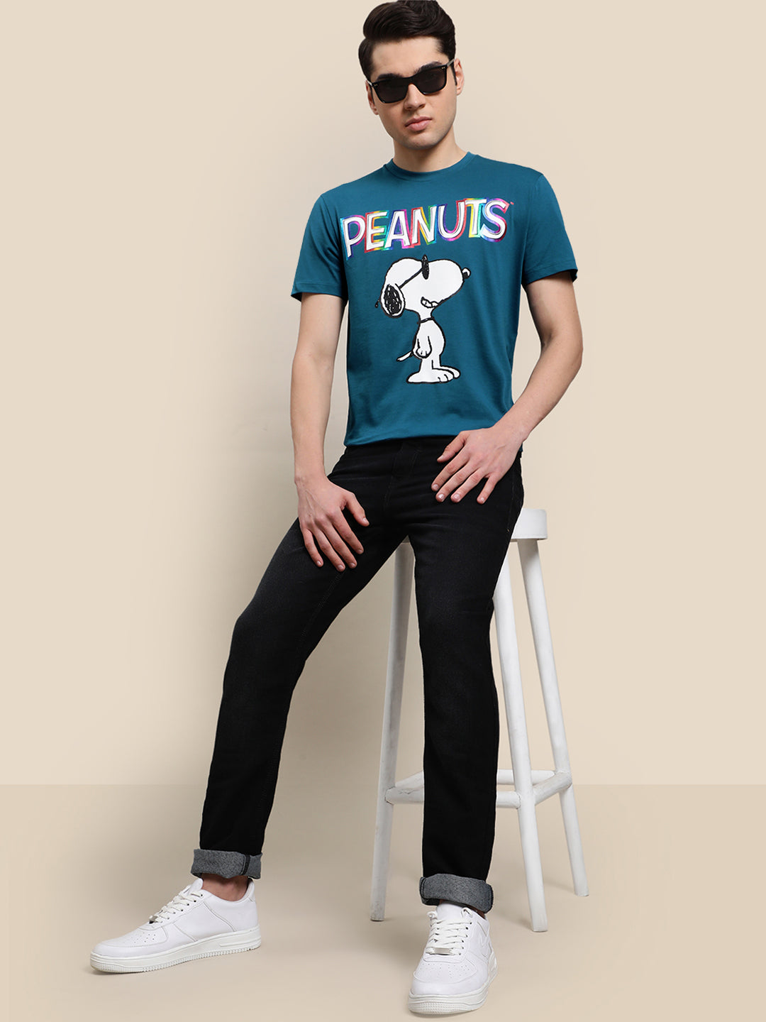 Peanuts Blue Tshirt For Men