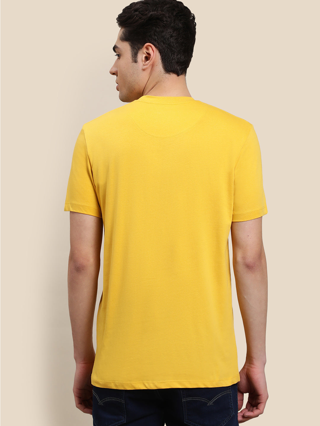 Mickey & Friends Yellow Tshirt For Men