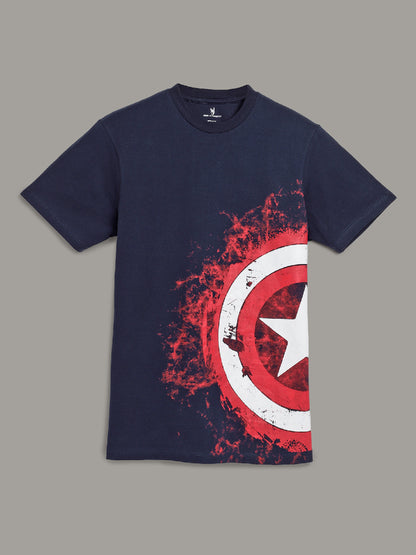 Captain America Blue Tshirt For Men