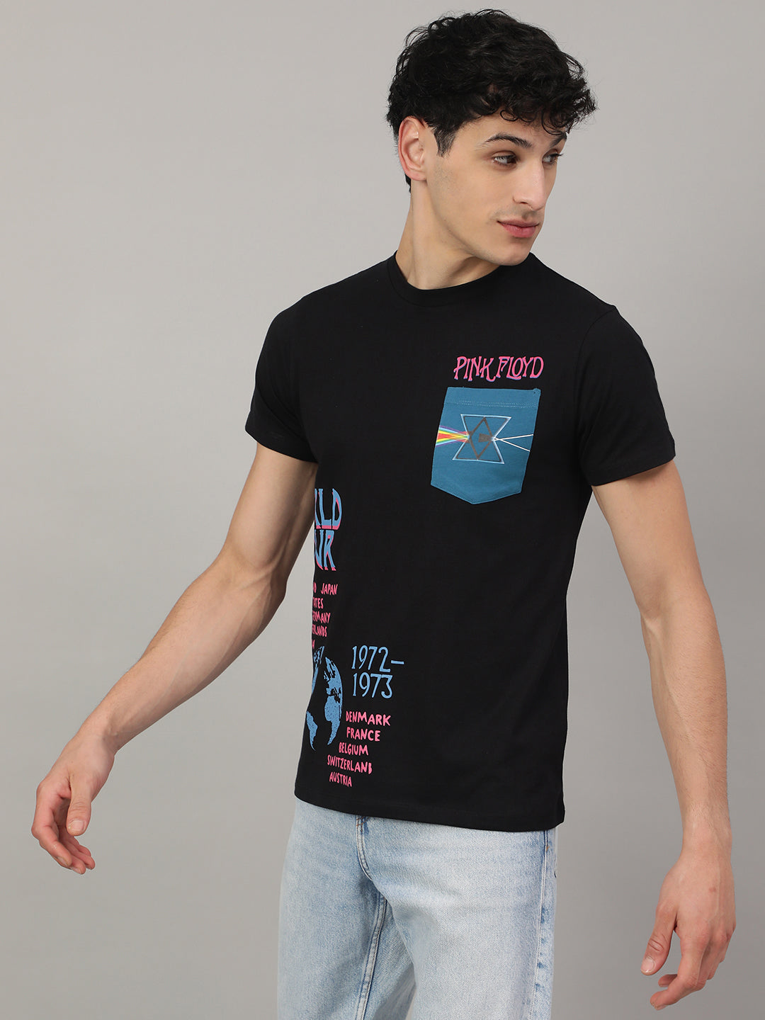 Pink Floyd Regular Fit Tshirt For Men