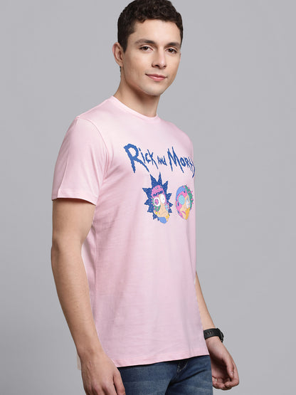 Rick and Morty Pink Tshirt For Men