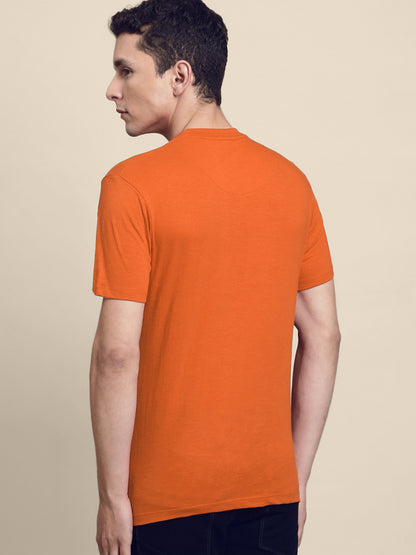 Mickey & Friends Orange Tshirt For Men