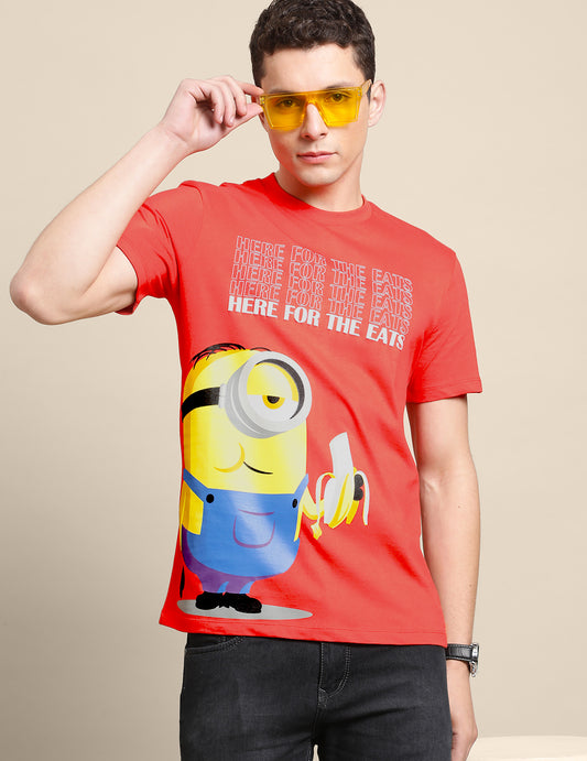 Minions Red Tshirt For Men