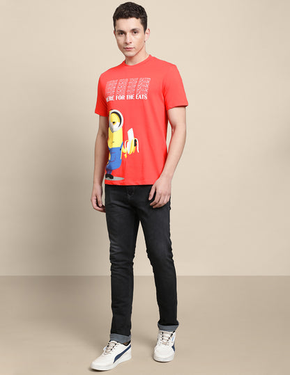 Minions Red Tshirt For Men