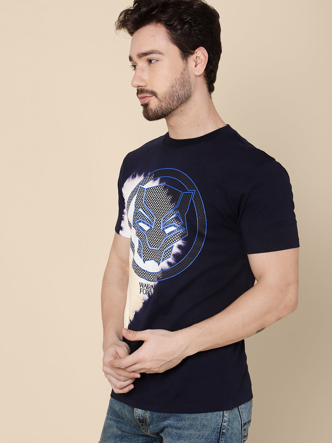 Black Panther Wakanda Forever Regular Fit Tshirt For Men