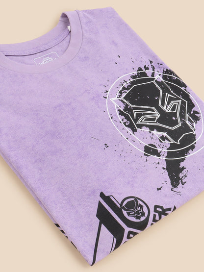 Black Panther Purple Tshirt For Men