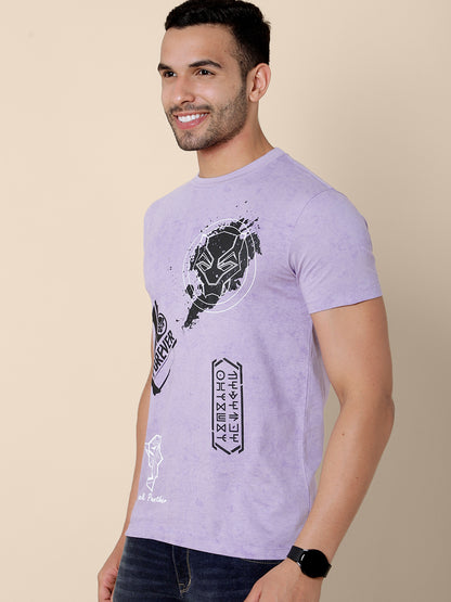 Black Panther Purple Tshirt For Men