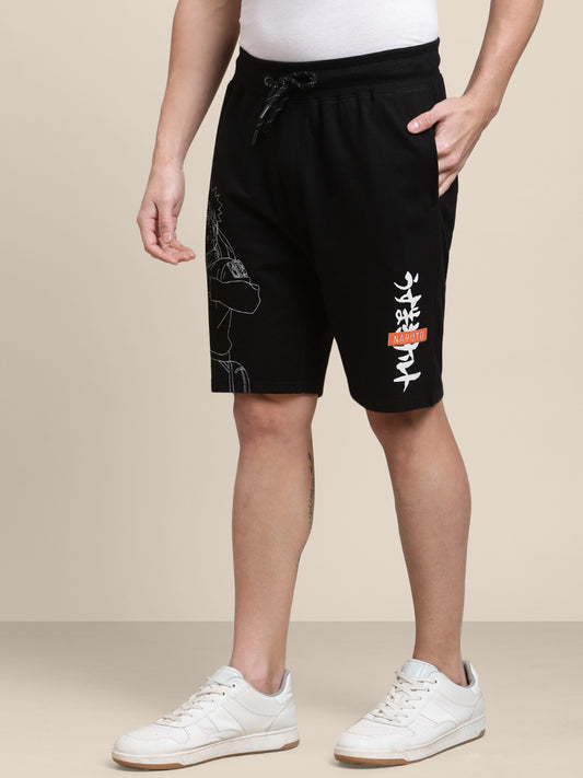 Naruto Black Shorts For Men