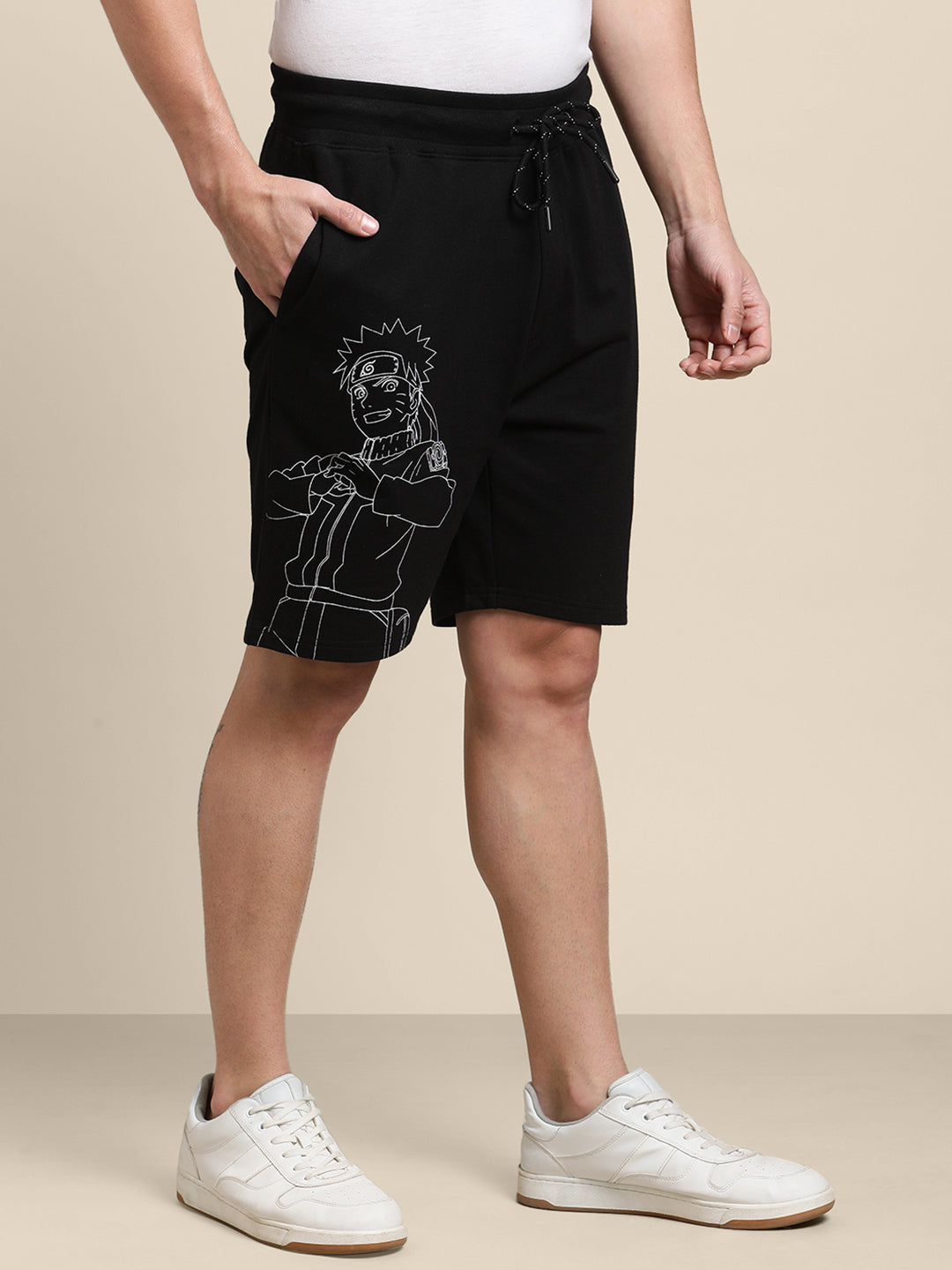 Naruto Black Shorts For Men