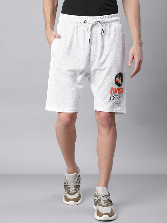 NASA White Shorts For Men