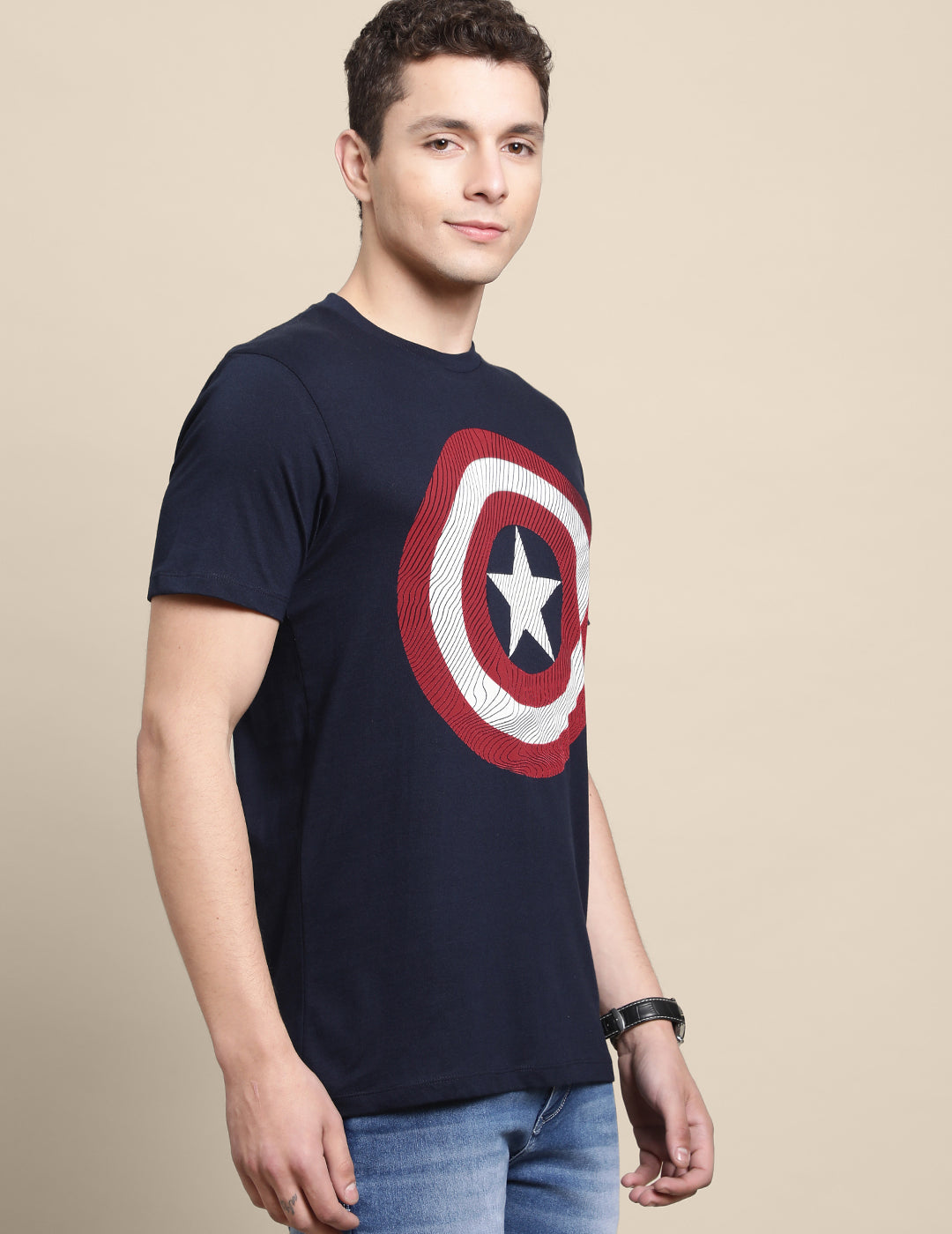 Captain America Blue Tshirt For Men