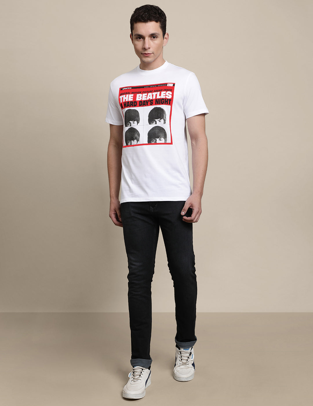 The Beatles White Tshirt For Men