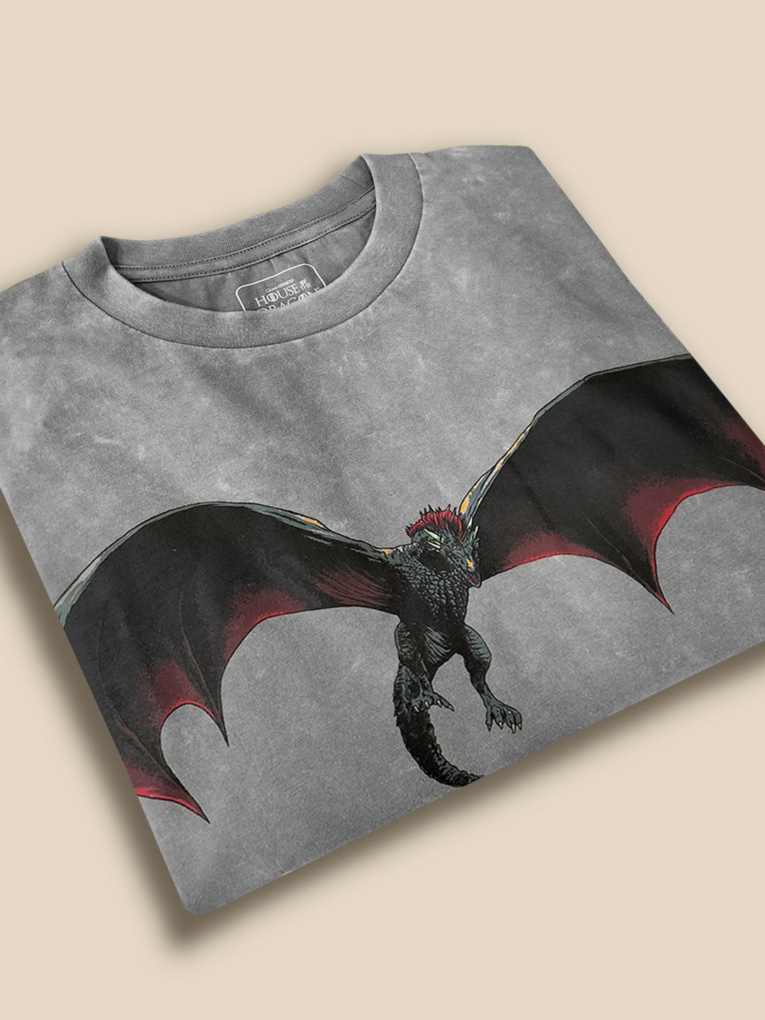 House of the Dragon Grey Tshirt For Men