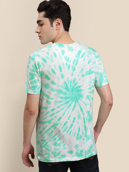 Friends Green Tie dye Tshirt For Men