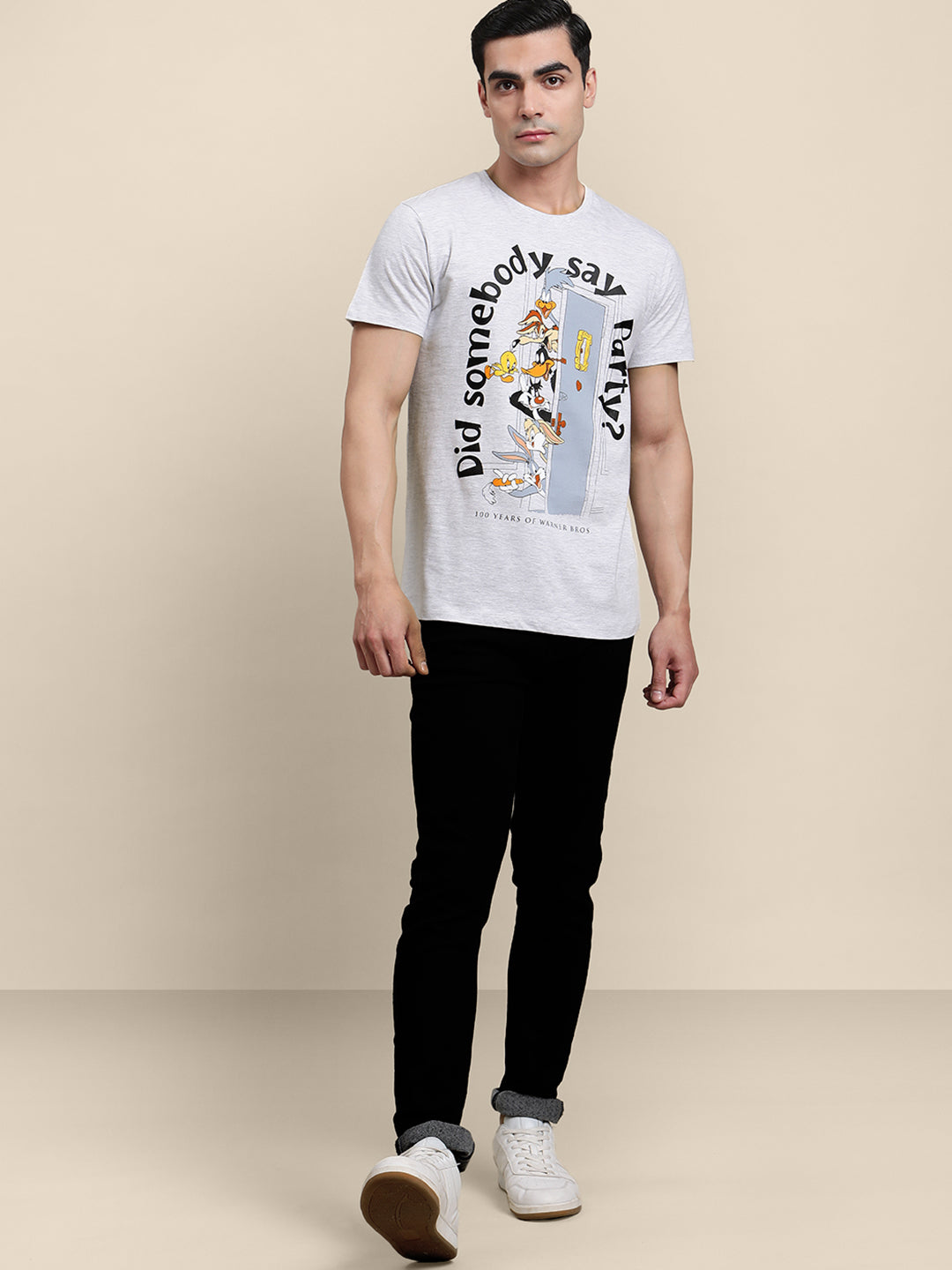 Looney Tunes Grey Tshirt For Men