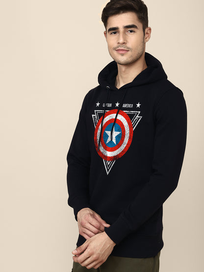 Captain America Blue Hoodie For Men