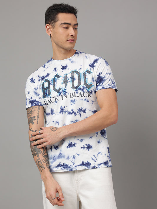 AC/DC Blue Tshirt For Men