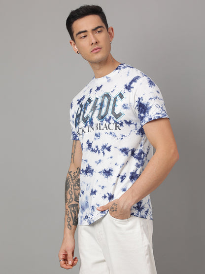 AC/DC Blue Tshirt For Men