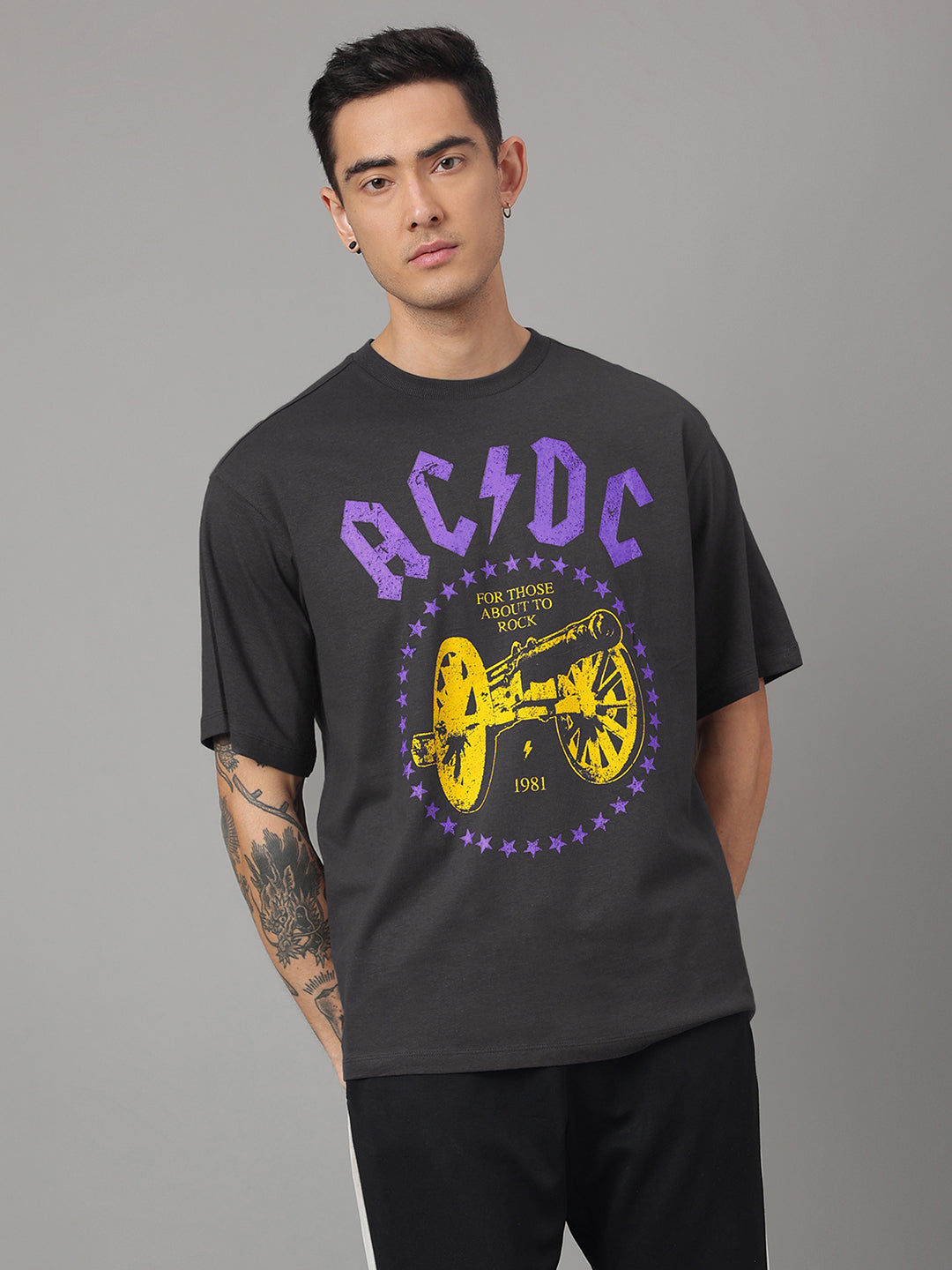 ACDC Oversized Tshirt For Men