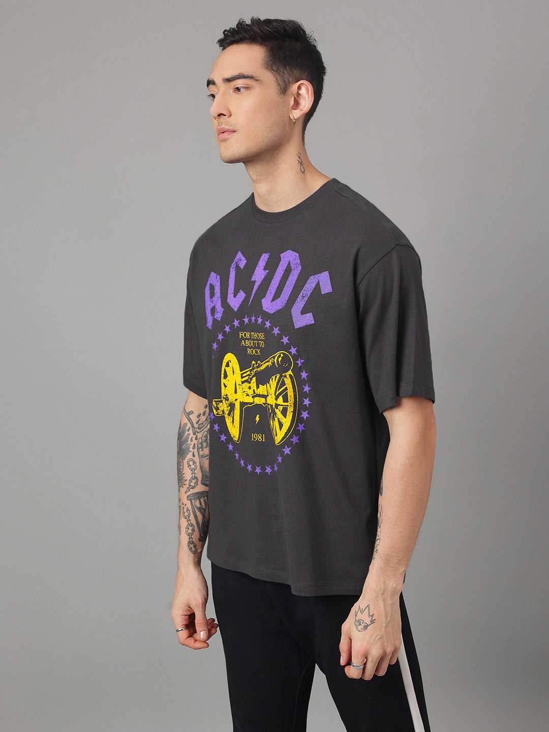 ACDC Oversized Tshirt For Men