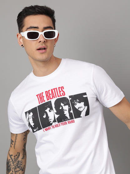 The Beatles White Tshirt For Men