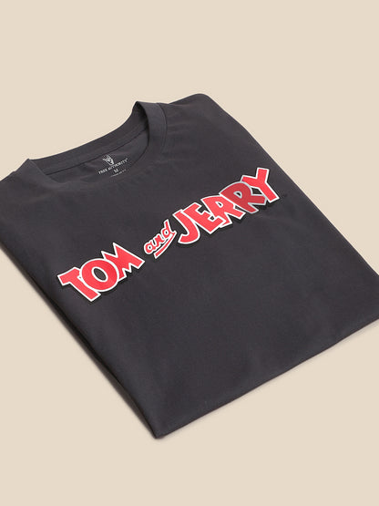 Tom & Jerry Grey Tshirt For Men