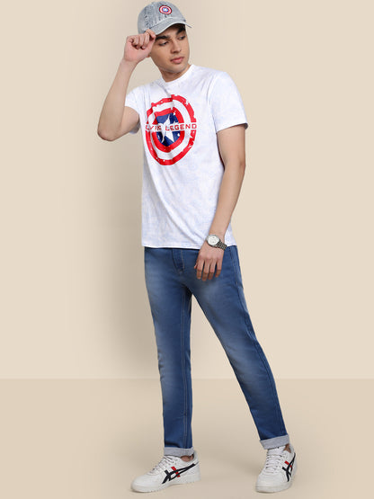 Captain America Regular Fit Tshirt For Men